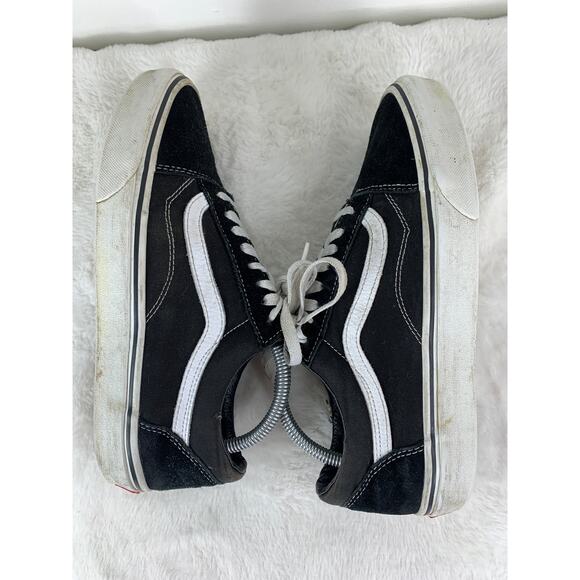 Vans Old Skool Black/White Canvas/Suede Sneakers Men's Size 8 - Picture 6 of 9